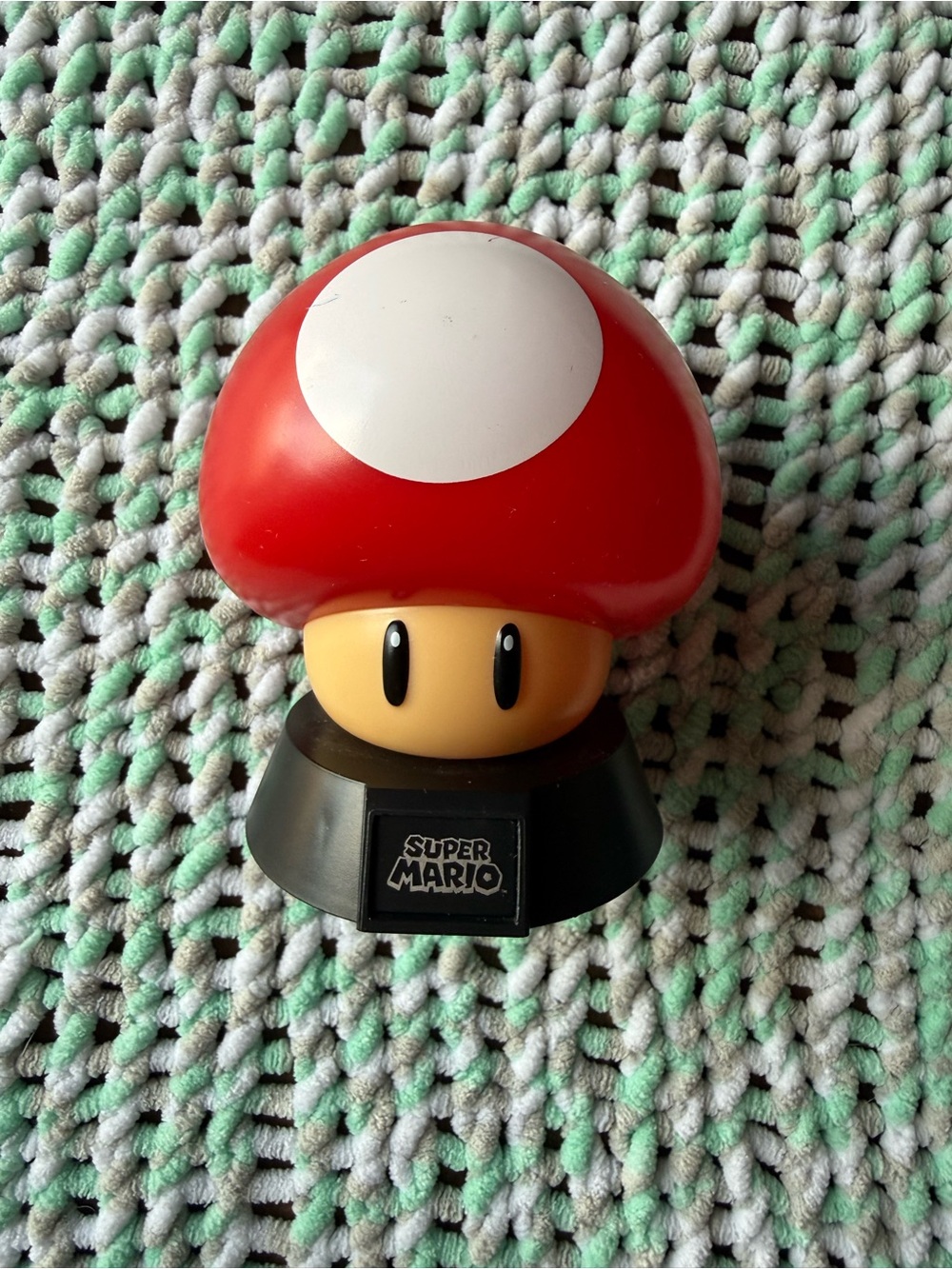 Nintendo Red Mushroom Figure ITS A LIGHT